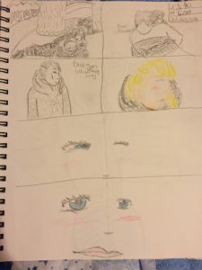 Artwork titled "book 1 ending comic version 2 page 7", submitted by AeslynnZ on June 24, 2019.