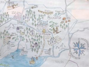 Artwork titled "Map of Camelot", submitted by Percabeth0203 on April 20, 2020.