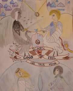 Artwork titled "Book 6 Cover Contest-One True King", submitted by Agatha-12 on October 1, 2019.