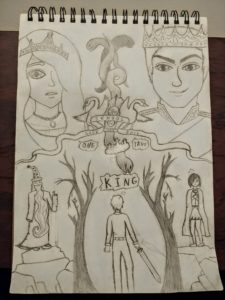 Artwork titled "One True King: Book 6 Cover Contest", submitted by EverPastel on October 1, 2019.