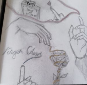 Artwork titled "Fingerglows!", submitted by Book-Lover77 on May 18, 2021.