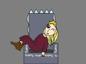 Artwork titled "Dean Sophie on a throne", submitted by ofpensandswords on April 17, 2020.