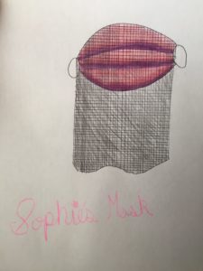 Artwork titled "Sophie’s Mask", submitted by QueenAgathaRules12 on January 4, 2021.