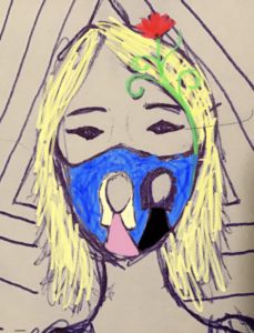 Artwork titled "Mask for contest", submitted by Lucylucyk on January 4, 2021.