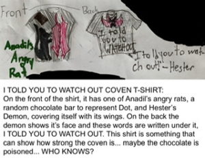 Artwork titled "SGE MERCH COMPETITION: COVEN T-SHIRT DESCRIPTION", submitted by EvilKid on August 24, 2020.