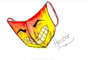 Artwork titled "SGE Hesters Mask", submitted by mabelrocks on January 4, 2021.