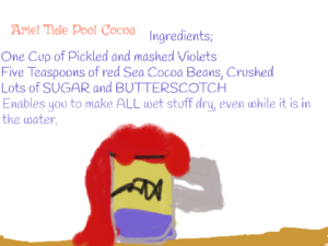 Artwork titled "Ariel Tide Pool Cocoa", submitted by FeathertailHawkfrost on December 2, 2019.