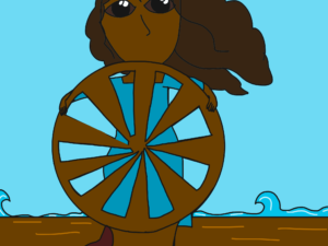 Artwork titled "Nicola on the ship", submitted by ofpensandswords on April 20, 2020.