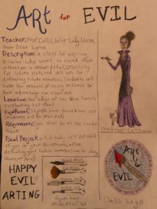 Artwork titled "Class design entry: Art for Evil", submitted by Alexofroom66 on January 21, 2020.