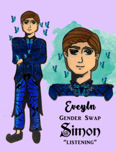 Artwork titled "Evelyn as SIMON", submitted by WizardressofWoodsBeyond on March 2, 2020.