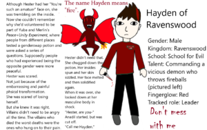 Artwork titled "Hayden of Ravenswood and his demon", submitted by Swept544 on March 2, 2020.