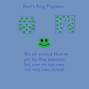 Artwork titled "Merchandise Contest Hort’s Frog Pajamas", submitted by SGESydney on August 31, 2020.