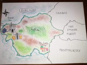 Artwork titled "KINGDOM MAPS CONTEST: AVALON", submitted by Aghata06 on April 17, 2020.