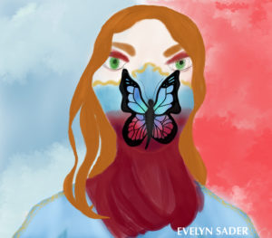 Artwork titled "EVELYN SADER", submitted by rayofdarknessanddeath4ever on December 14, 2020.