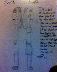 Artwork titled "Sophie doll", submitted by natalieisawesome on September 14, 2020.