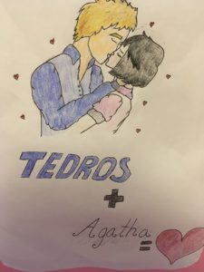 Artwork titled "Tedros + Agatha = 💖", submitted by NatalieNRG on June 24, 2019.