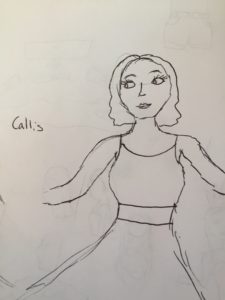 Artwork titled "Callis Sketch", submitted by SGEgal on August 27, 2019.