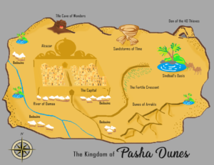 Artwork titled "Map of Pasha Dunes", submitted by WizardressofWoodsBeyond on May 1, 2020.