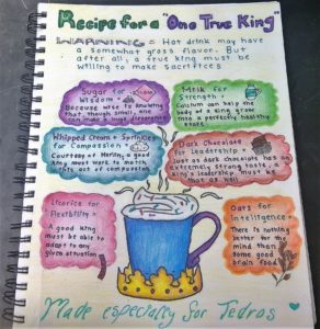 Artwork titled "Recipe for a “One True King”", submitted by SGE4everafter on December 9, 2019.