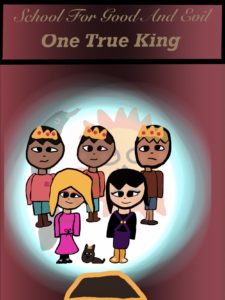 Artwork titled "One True king book cover contest entry #1", submitted by WaffleDonut39 on September 19, 2019.