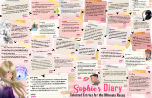 Artwork titled "SOPHIE’S DIARY – Selected Entries for the Ultimate Recap", submitted by WizardressofWoodsBeyond on May 26, 2020.