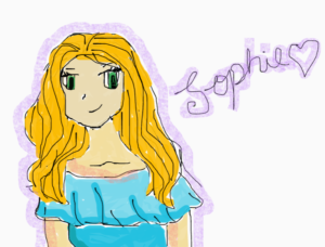 Artwork titled "I tried… It’s supposed to be Sophie", submitted by sophiaagathatedros4life on June 24, 2019.