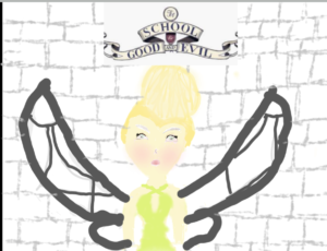 Artwork titled "Young or old competition. Tinkerbell when she was at the school for good.", submitted by Rosieb on March 23, 2020.