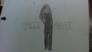 Artwork titled "Japeth as a girl (Jana)", submitted by deirdrekleemanngreen on March 16, 2020.