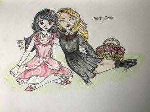 Artwork titled "Sophie and Agatha", submitted by witch.in.pink on July 13, 2020.