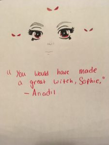 Artwork titled "Anadil quote!", submitted by Hanidot on March 2, 2019.