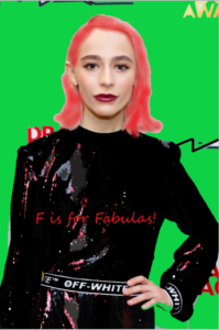 Artwork titled "POSTCARD TO SOPHIA ANNE CARUSO – F IS FOR FABULAS", submitted by A10N on February 16, 2021.