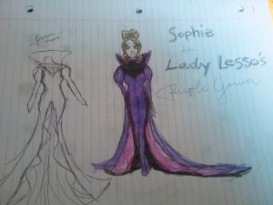 Artwork titled "Sophie in Lady Lesso’s Purple Gown", submitted by em on November 14, 2022.