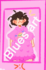 Artwork titled "Agatha in the pouffy pinky dress", submitted by Blue! on November 14, 2022.