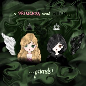 Artwork titled "Princess & Witch", submitted by Snigdha Chelluri  on November 14, 2022.
