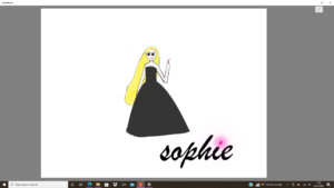 Artwork titled "sophie fan art", submitted by izzy on October 27, 2023.