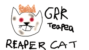 Artwork titled "Reaper Cat", submitted by Anna on October 27, 2023.