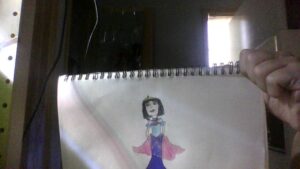 Artwork titled "Agatha in a double dress", submitted by lae on October 27, 2023.